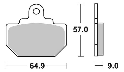 SBS Bremsbelag Street Ceramic