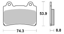 SBS Bremsbelag Street Ceramic