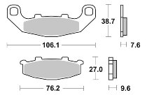 SBS Bremsbelag Street Ceramic