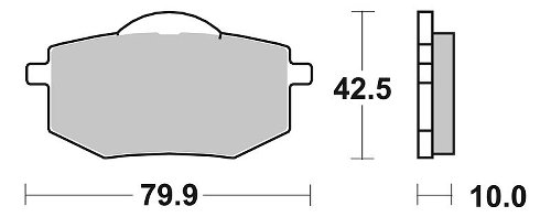 SBS Bremsbelag Street Ceramic