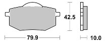 SBS Bremsbelag Street Ceramic