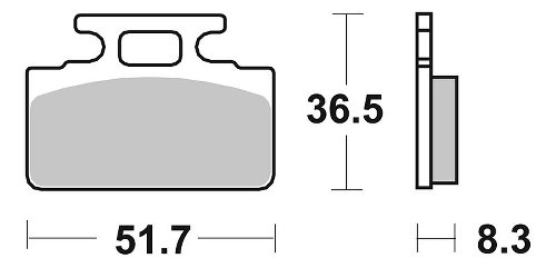 SBS Bremsbelag Street Ceramic