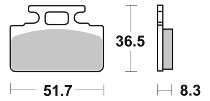 SBS Bremsbelag Street Ceramic