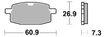 SBS Bremsbelag Street Ceramic