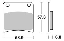 SBS Bremsbelag Street Ceramic