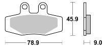 SBS Bremsbelag Street Ceramic