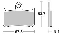 SBS Bremsbelag Road Racing Dual Carbon