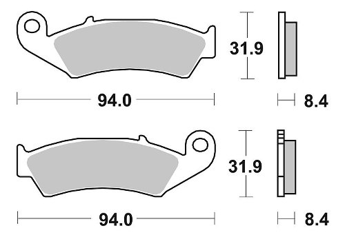 SBS Bremsbelag Street Ceramic