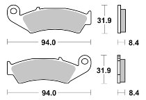 SBS Bremsbelag Street Ceramic