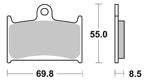 SBS Bremsbelag Street Ceramic