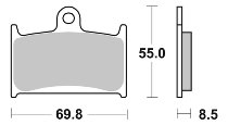 SBS Bremsbelag Street Ceramic