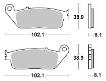 SBS Bremsbelag Street Ceramic