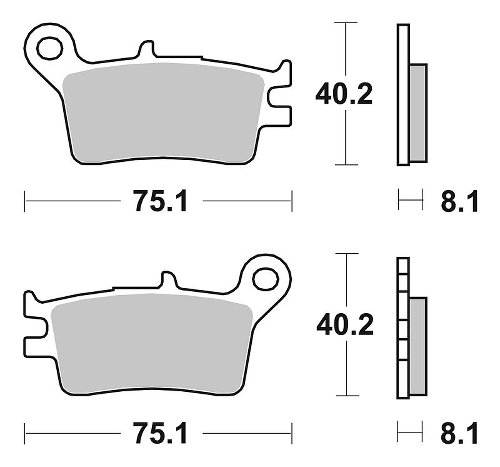 SBS Bremsbelag Street Ceramic