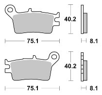 SBS Bremsbelag Street Ceramic