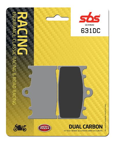 SBS Brake pad kit road racing dual carbon