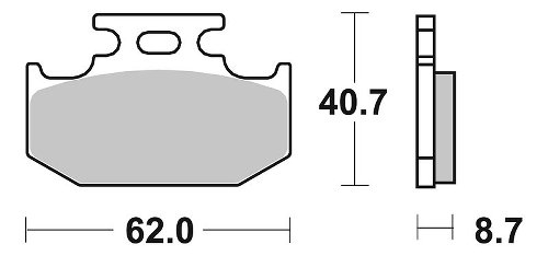 SBS Bremsbelag Offroad Sinter