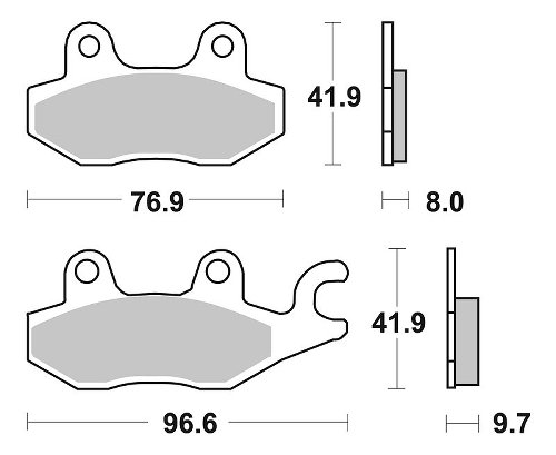 SBS Bremsbelag Street Ceramic