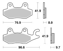 SBS Bremsbelag Street Ceramic