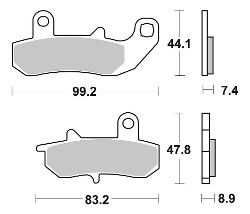 SBS Bremsbelag Street Ceramic