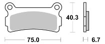 SBS Bremsbelag Street Ceramic