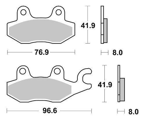 SBS Bremsbelag Street Ceramic