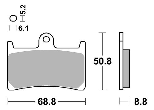 SBS Bremsbelag Street Ceramic