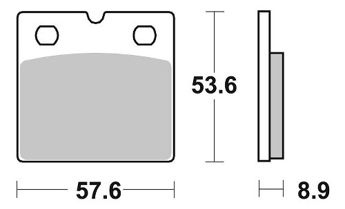 SBS Bremsbelag Street Ceramic