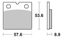 SBS Bremsbelag Street Ceramic