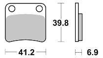 SBS Bremsbelag Street Ceramic