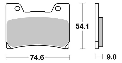 SBS Bremsbelag Street Ceramic