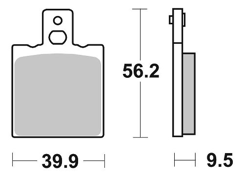 SBS Brake pad kit street ceramic