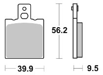 SBS Bremsbelag Street Ceramic