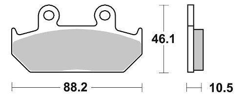 SBS Bremsbelag Street Ceramic