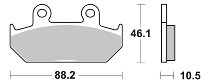 SBS Bremsbelag Street Ceramic