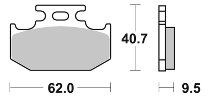 SBS Bremsbelag Offroad Sinter