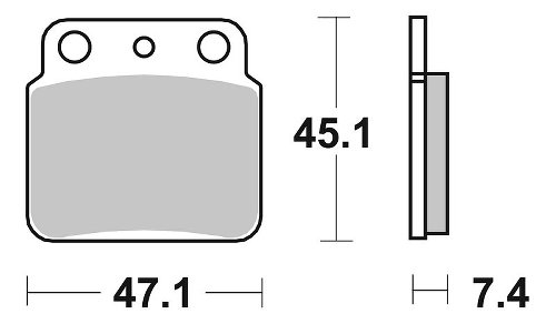 SBS Bremsbelag Street Ceramic