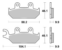 SBS Bremsbelag Street Ceramic