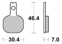 SBS Bremsbelag Street Ceramic