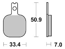 SBS Bremsbelag Street Ceramic