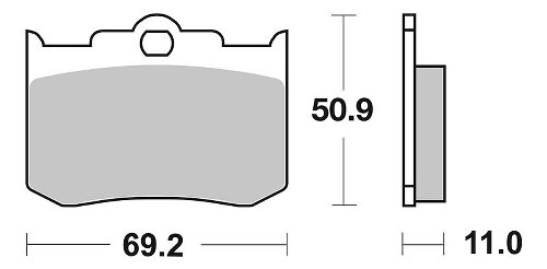 SBS Bremsbelag Street Ceramic