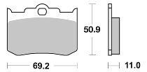 SBS Bremsbelag Street Ceramic