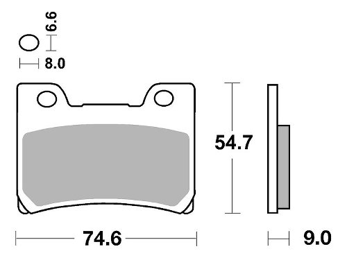 SBS Bremsbelag Street Ceramic