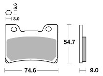 SBS Bremsbelag Street Ceramic