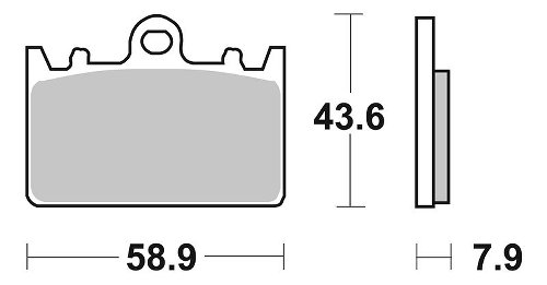 SBS Bremsbelag Street Ceramic