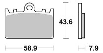 SBS Bremsbelag Street Ceramic