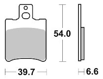 SBS Bremsbelag Street Ceramic