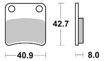 SBS Bremsbelag Street Ceramic