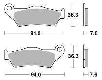 SBS Brake pad kit street sinter