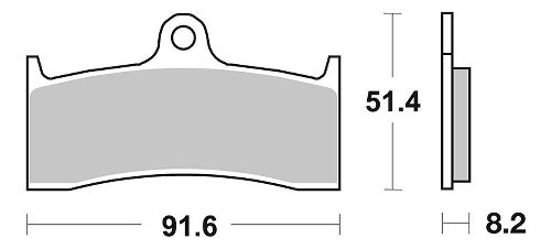 SBS Bremsbelag Road Racing Dual Carbon