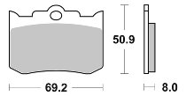 SBS Bremsbelag Street Ceramic